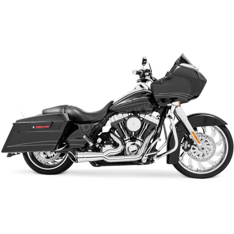 Freedom HD00842 Chrome Shorty Black Sculpted tip 2:1 Exhaust 95-16 Fl Touring Freedom HD00842 Chrome Shorty Black Sculpted tip 2:1 Exhaust 95-16 Fl Touring