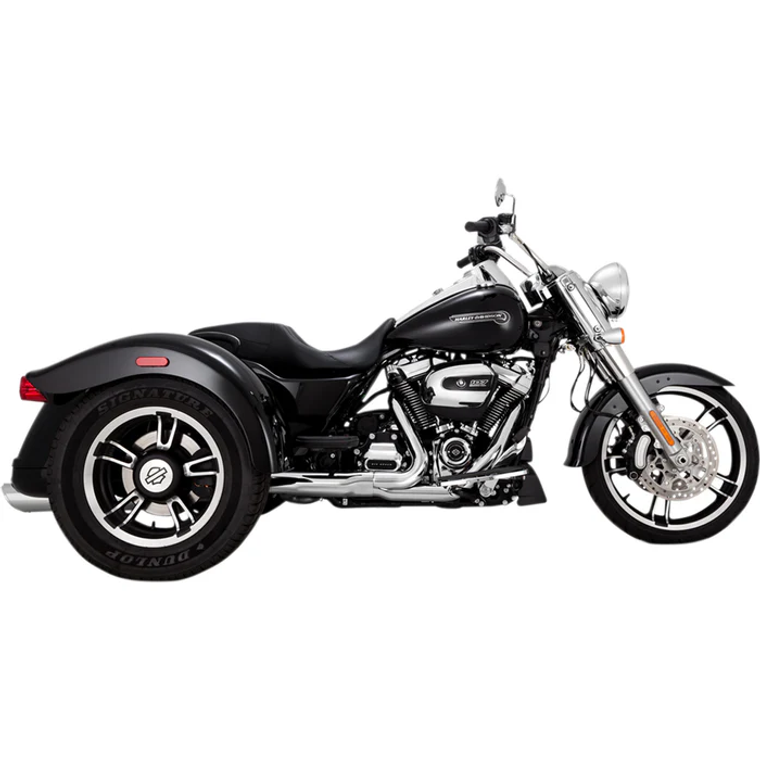 Vance & Hines 16796 Twin Slash Slip-On Mufflers - FLRT