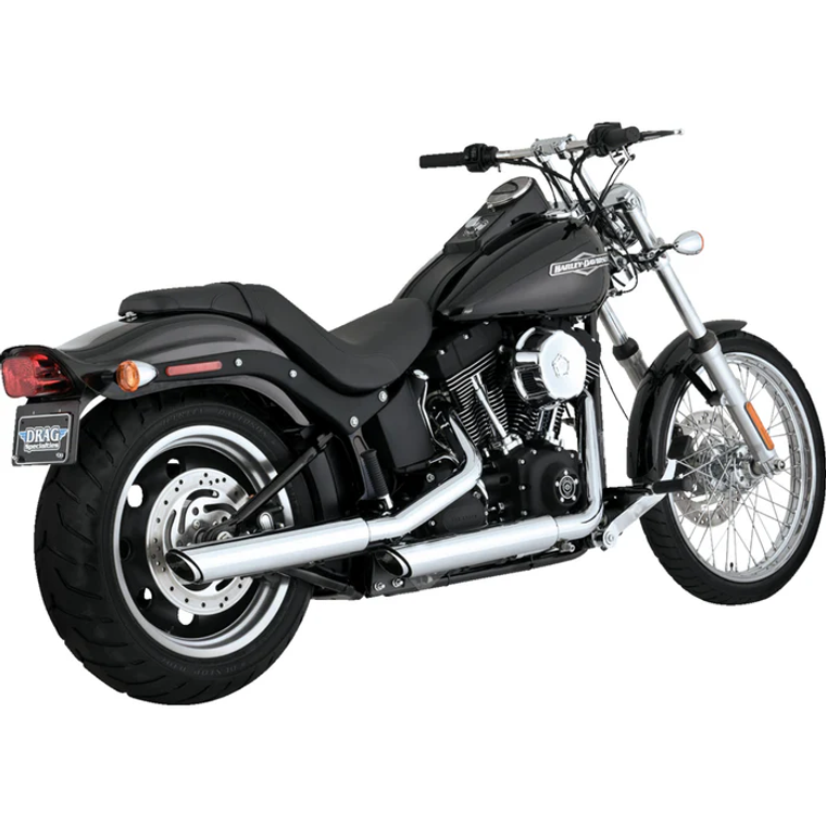 Vance & Hines 16834 3" Twin Slash Slip-On Mufflers - Chrome