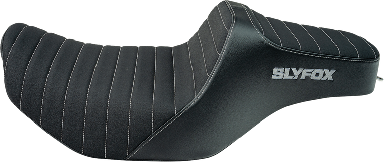 Slyfox 4704B-SlyFox Highnoon Seat Classic Stitch Gray Logo 23-25 Glide FL