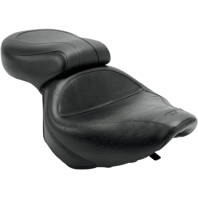 Mustang 75105 Vintage Wide Touring Seat Seat - Vintage - Wide - Touring - Without Driver Backrest - One-Piece - Smooth - Black VT750 Mustang 75105 Vintage Wide Touring Seat Seat - Vintage - Wide - Touring - Without Driver Backrest - One-Piece - Smooth - Black VT750