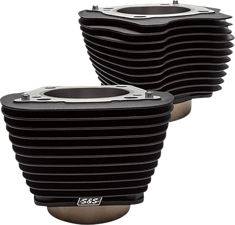 S&S 910-07 Black Cylinders 4.250" bore M8 Harley Davidson 2017-2025 Touring M8 & 2018-2025 Softail M8 Models