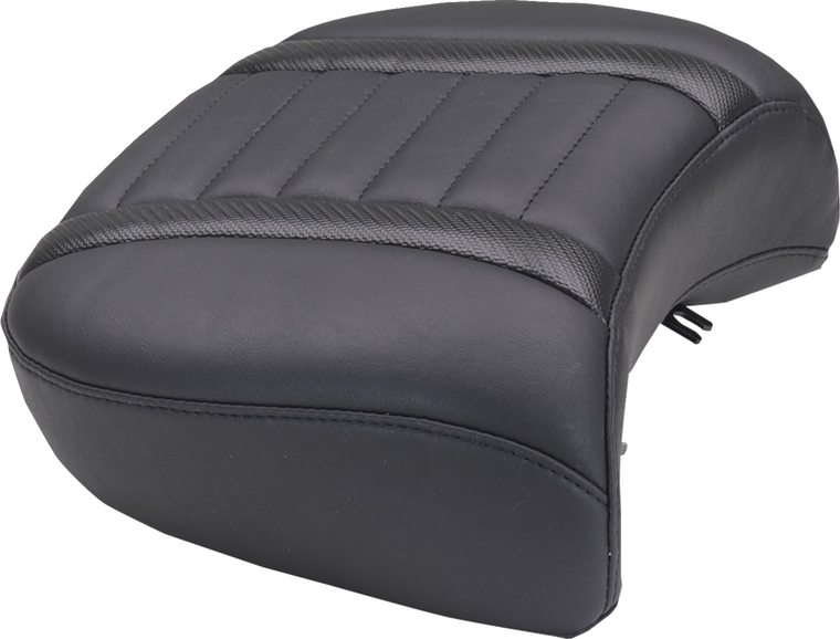 Mustang 13" Wide Deluxe Touring Passenger Seat Black Stitch FLH FLT Touring road street Glide 23-25 88420