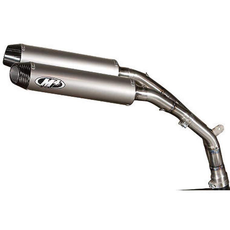 M4 Ya9936 R1 3/4  Dual Titanium Ti Cf Exhaust Mufflers 09-13
