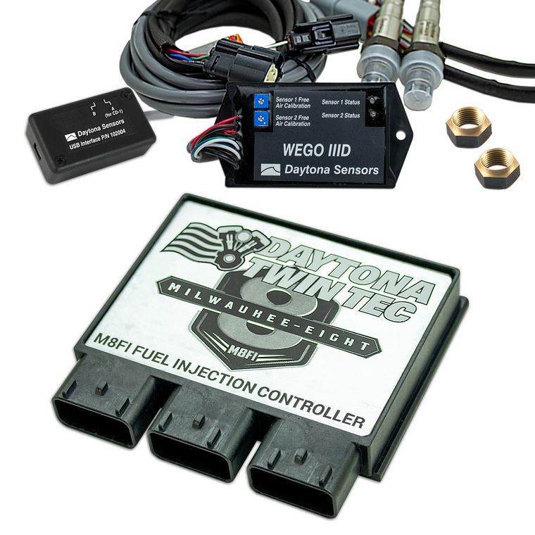 Daytona 17821 ALPHA-N Fuel Auto tune Race ECU M8 Softail 21-24 M8FI Harley Davidson Gen 9 WEGO IIID dual Wide band O2