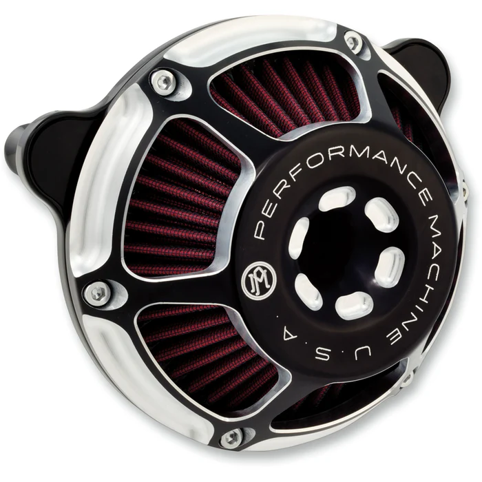 Performance Machine 0206-2080-BM Max HP Air Cleaner Kit Contrast Cut