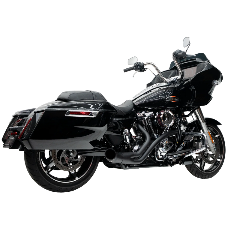 Trask TM-5760BK Black 2:1 Up Yours Exhaust 17-23 m8 FL Touring