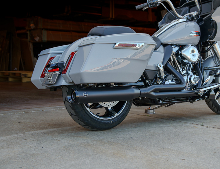 S&S 550-1169 Black 2:1 GNX 2-1 Full Exhaust 17-25 M8 FL Touring Glide