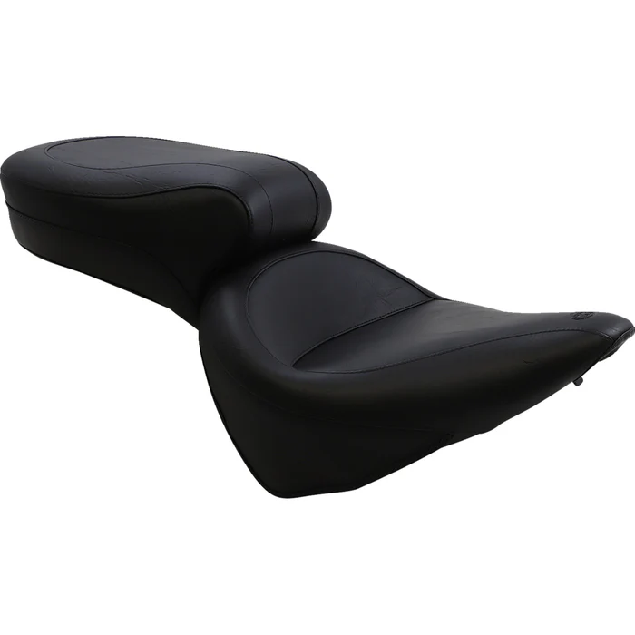 Mustang 75073 Vintage Style Seat Wide Smooth Black FXST/FLST