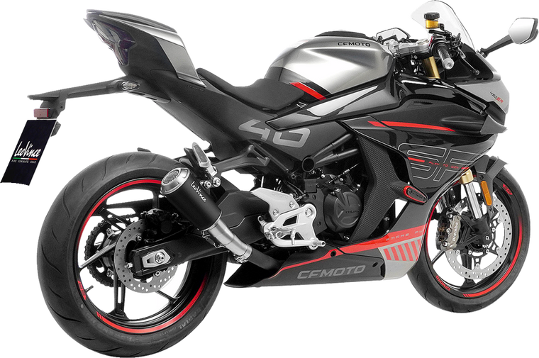 Leovince 15265BU LV-10 Black Edition For Cf Moto 450 Ss / 450 Sr 2023 - 2024