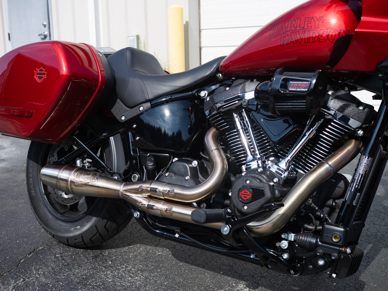 Sawicki 930-02077 Intimidator 2:1 Shorty Stainless Full Exhaust System 25-26 FXLRST Low Rider ST Harley Davidson Softail