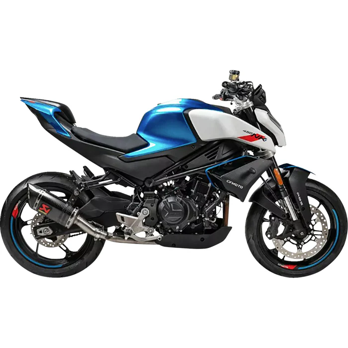 Akrapovic S-CF4SO1-APC Slip-On Line Muffler carbon fiber cfmoto 450sr/nk