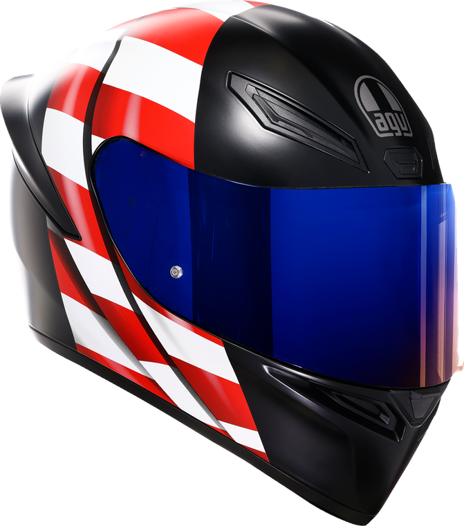 AGV 2118394003-068-L K1 S US Flag Helmet - US Flag Red/White/Blue Large