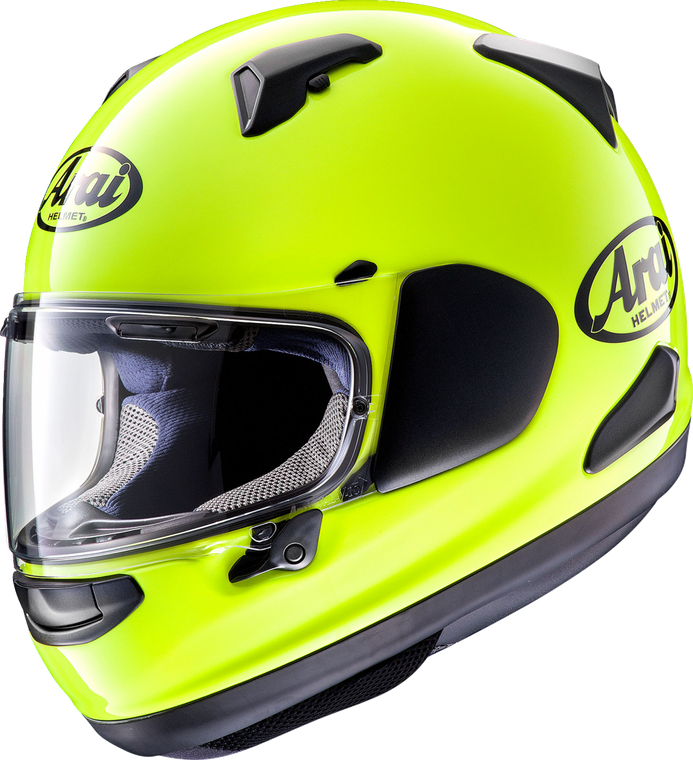 ARAI HELMETS 0101-15734 Quantum-X Solid Helmet - Fluorescent Yellow XL