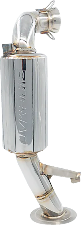 BIKEMAN PERFORMANCE 02-330PL-SS Powder Lite Slip-On Muffler - Stainless Steel