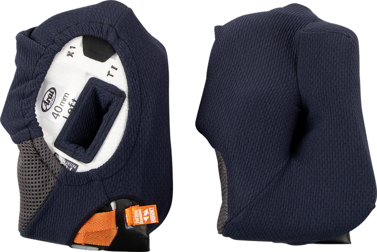 ARAI HELMETS 05-5703 Corsair-X/Quantum-X/Signet-X Helmet Cheek Pads - 40 mm