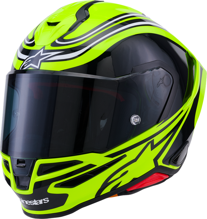 ALPINESTARS 8202826-5021-M Supertech R7 Zeal Helmet - Zeal 22.06 Gloss Yellow Fluo/Black/White Medium