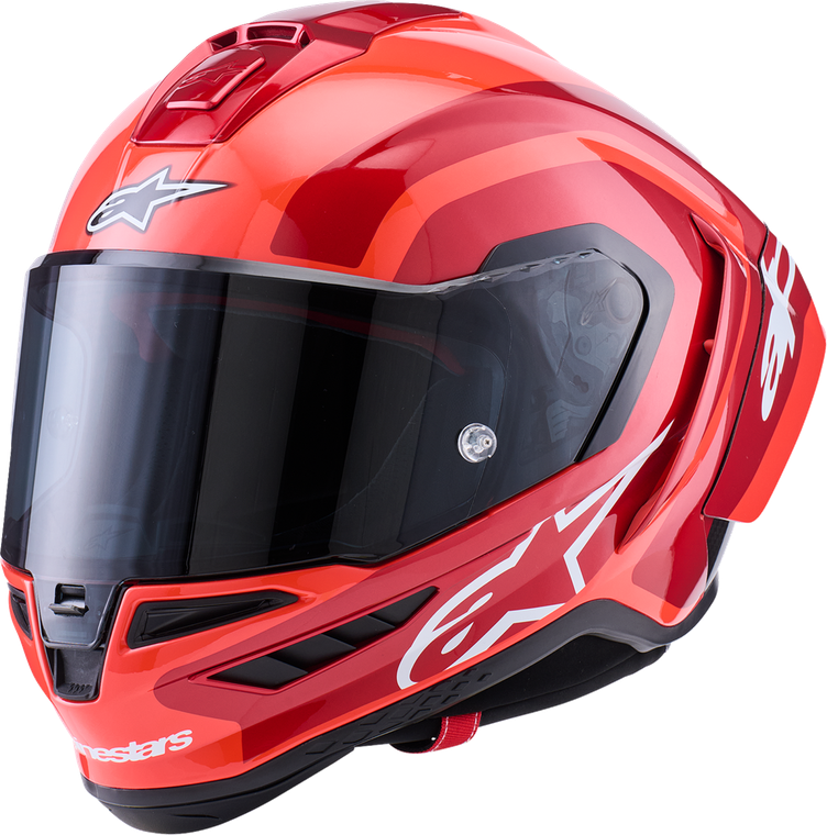 ALPINESTARS 8203926-1683-L Supertech R10 Arius Helmet - 22.06 Arius Gloss Black/White/Double Red Large