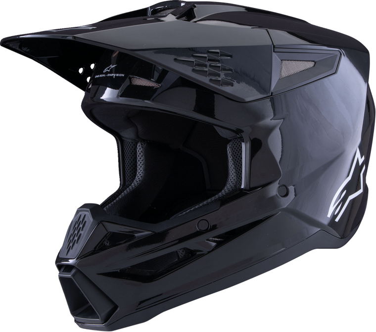 ALPINESTARS 8300326-1180-XS SM3 Solid Helmet - Solid Gloss Black XS