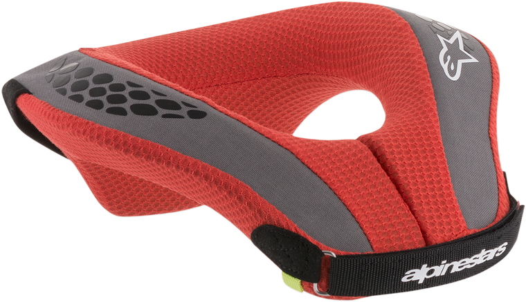 ALPINESTARS 6741018-13-SM Youth Sequence Neck Roll - Black/Red S/M