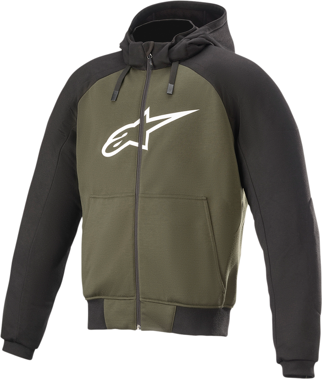 ALPINESTARS 4200918-1681-4X Chrome Hoodie - Black/Green 4XL