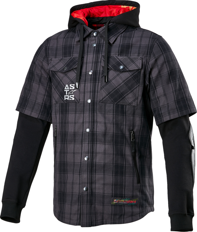 ALPINESTARS 4300424-9610-2X MO.ST.EQ Tartan Jacket - Gray/Black 2XL