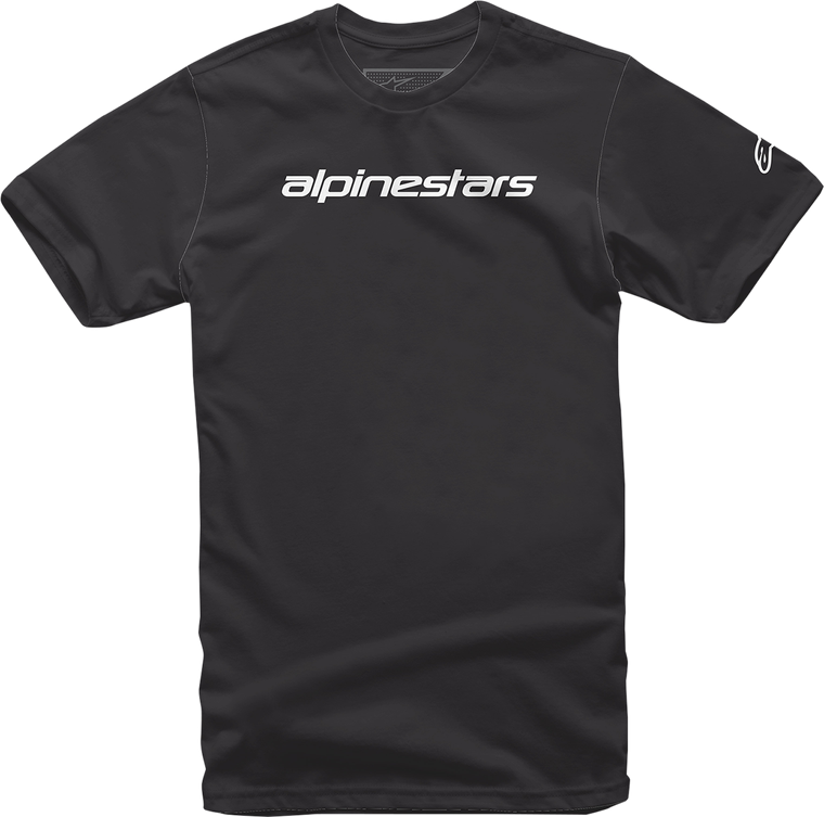 ALPINESTARS 1212720201011XL Linear Wordmark T-Shirt - Black/Gray XL