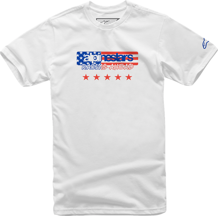ALPINESTARS 12137261020M USA Again T-Shirt - White Medium