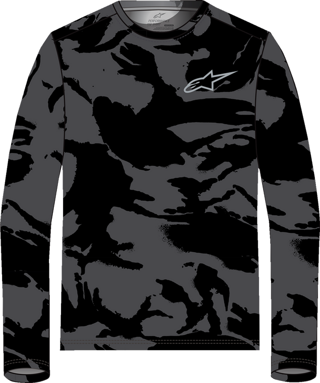 ALPINESTARS 1214-71010-160-XL Camo Performance T-Shirt - Black/Camo XL
