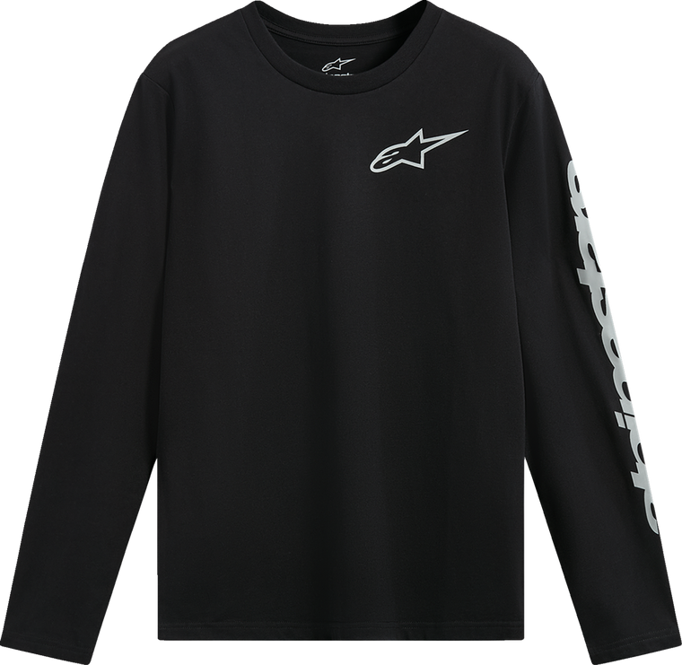 ALPINESTARS 1235-74100-10-XL Trackside Long-Sleeve CSF T-Shirt - Black XL