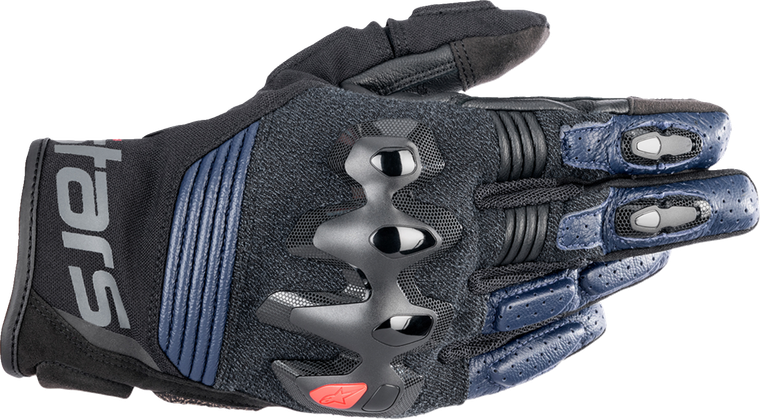 ALPINESTARS 3504822-7109-XL Halo Leather Gloves - Dark Blue/Black XL