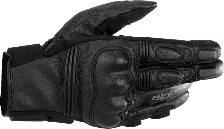 ALPINESTARS 3501723-1100-2X Phenom Leather Gloves - Black/Black 2XL