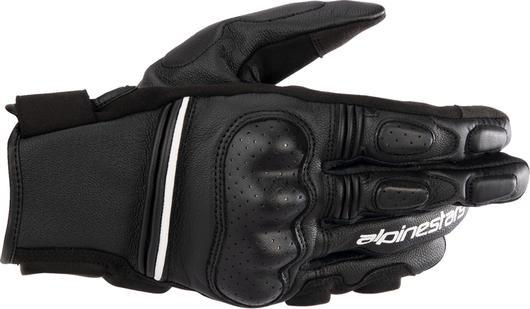ALPINESTARS 3501723-12-3X Phenom Leather Gloves - Black/White 3XL
