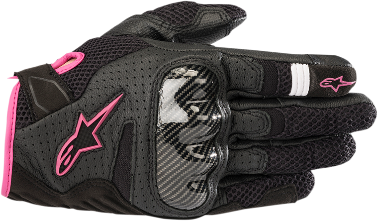 ALPINESTARS 3590518-1039-S Stella SMX-1 Air V2 Gloves - Black/Fuchsia Small