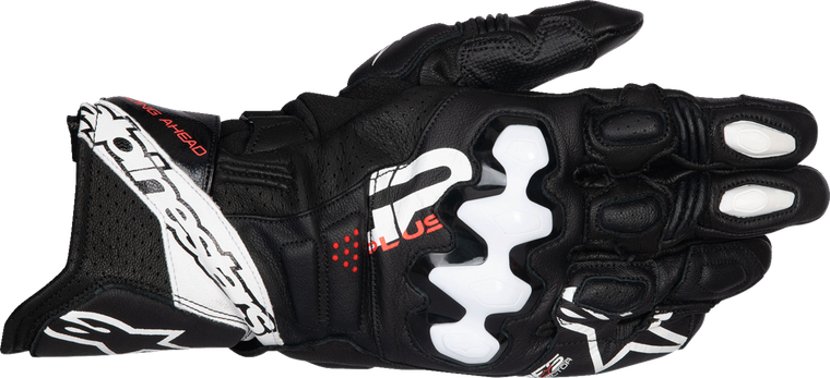 ALPINESTARS 3550825-12-S GP Plus R V3 Leather Gloves - Black/White Small
