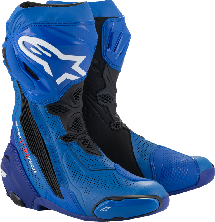ALPINESTARS 2220121-713-41 Supertech R Vented Boots - Blue/Black US 7.5 / EU 41