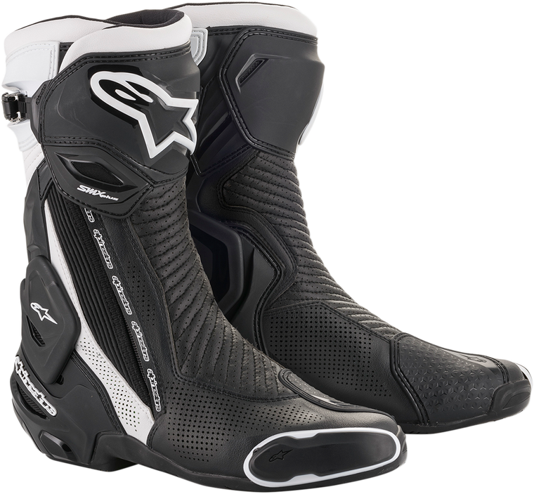 ALPINESTARS 2221119-12-47 SMX Plus Vented Boots - Black/White US 12 / EU 47