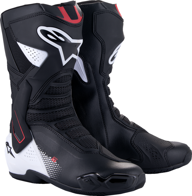 ALPINESTARS 2223025-1406-45 SMX-6 V3 Boots - Black/White/Red Graphic US 10.5/EU 45