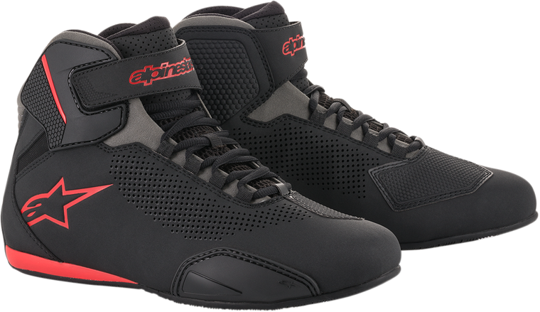 ALPINESTARS 2515618131125 Sektor Vented Shoes - Black/Gray/Red US 12.5