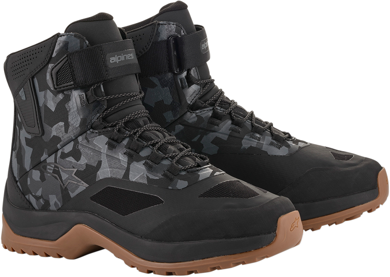 ALPINESTARS 2611020908414 CR-6 Drystar® Riding Shoes - Black/Gray/Gunmetal US 14