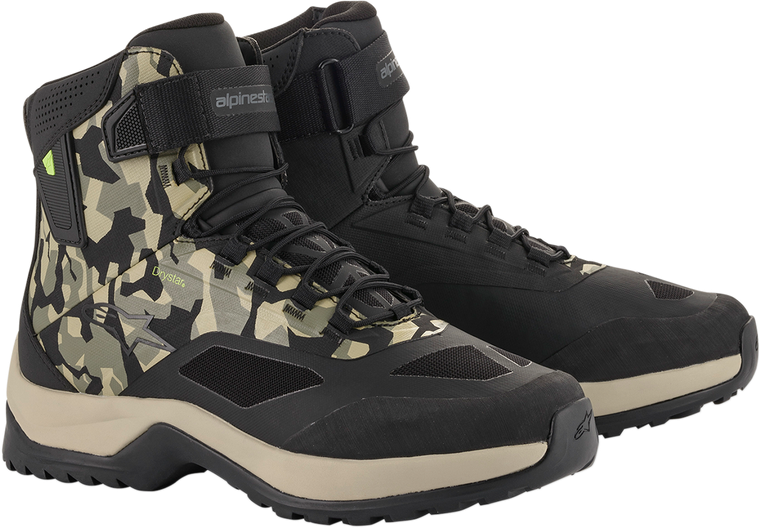 ALPINESTARS 2611020160912 CR-6 Drystar® Riding Shoes - Black/Brown/Green US 12