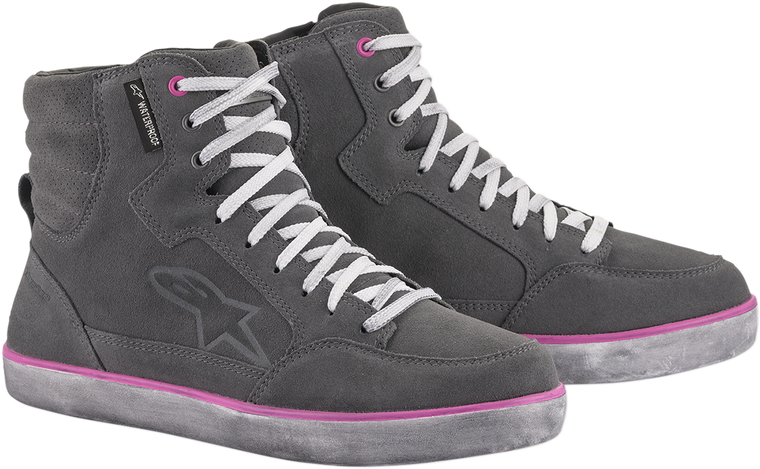 ALPINESTARS 2542220909511 J-6 Waterproof Women's Shoes - Gray/Pink US 11