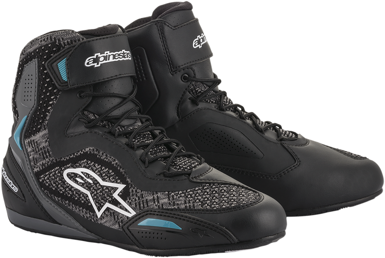 ALPINESTARS 2510520117011.5 Stella Faster-3 Rideknit Shoes - Black/Teal US 11.5 / EU 44