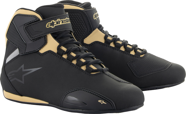 ALPINESTARS 2515719-1090-6 Stella Sektor Shoes - Black/Champagne US 6 / EU 37.5
