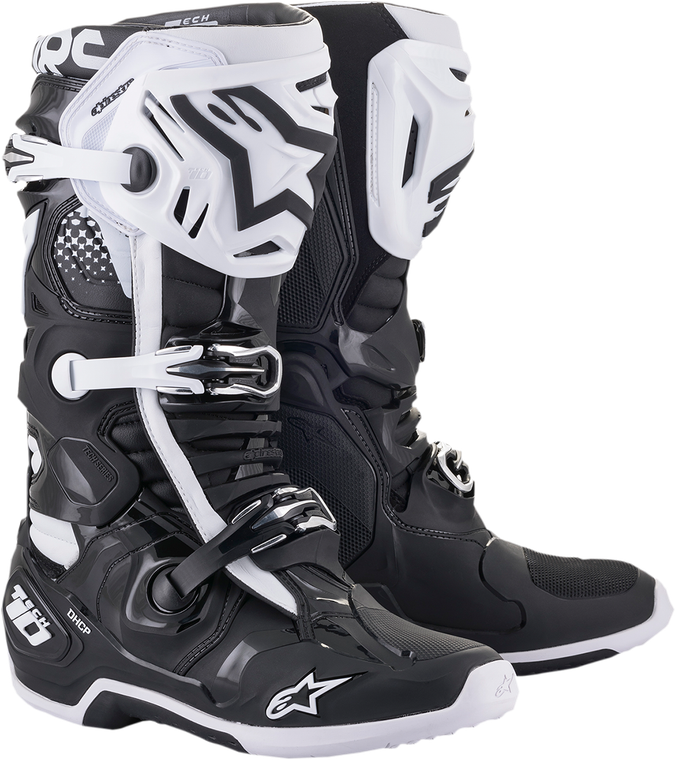 ALPINESTARS 2010020-12-13 Tech 10 Boots - Black/White US 13 / EU 48
