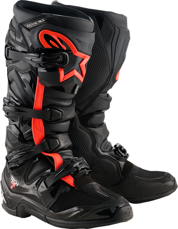 ALPINESTARS 2012025-1030-14 Tech 7 Boots - Fluorescent Red/Black US 14 / EU 49.5
