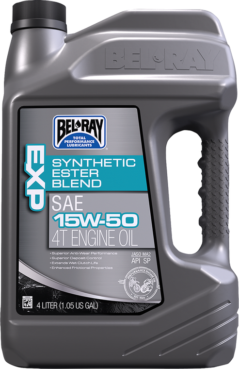 BEL-RAY 99130-B4LW EXP Synthetic Ester Blend 4T Engine Oil - 15W-50 4L