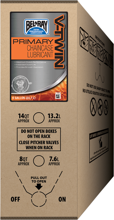 BEL-RAY 301830150033 Primary V-Twin Chaincase Lubricant - 6 U.S. gal. Bag-In-Box