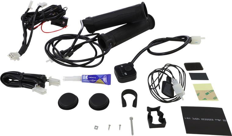 KOSO NORTH AMERICA AM10712G 5 Level Thumb Throttle Heated Grips - 7/8" Heated Thumb