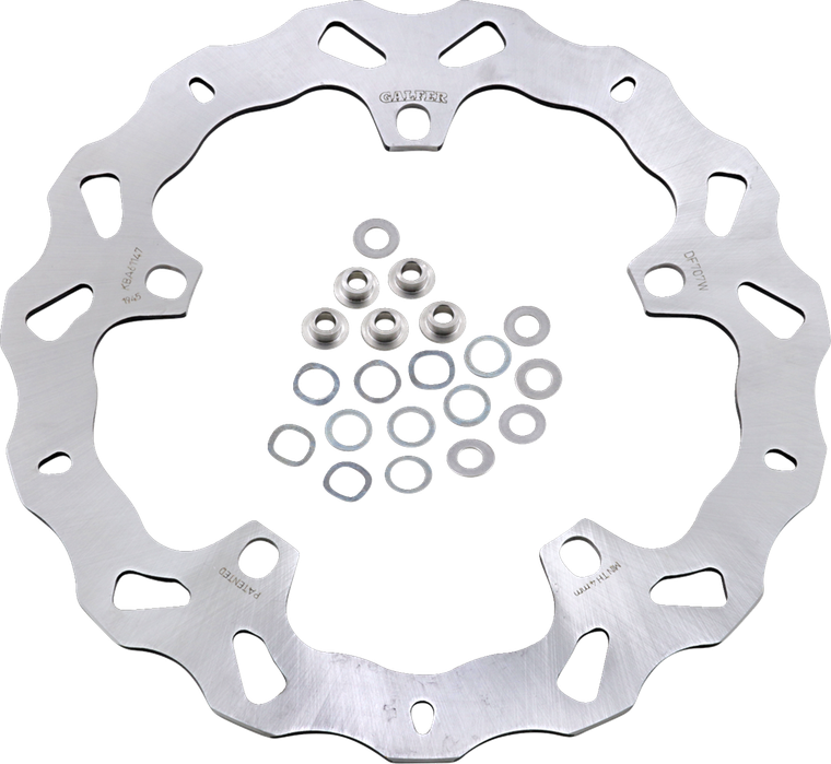 GALFER DF707W Brake Rotor - Front - Solid Mount - Front Solid Mount